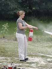 Knowing the proper way to use a fire extinguisher is vital.