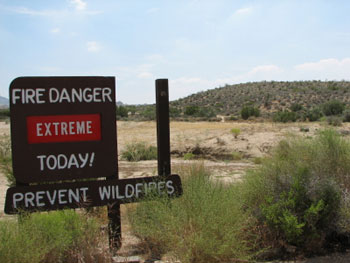 Wildfire Prevention Sign